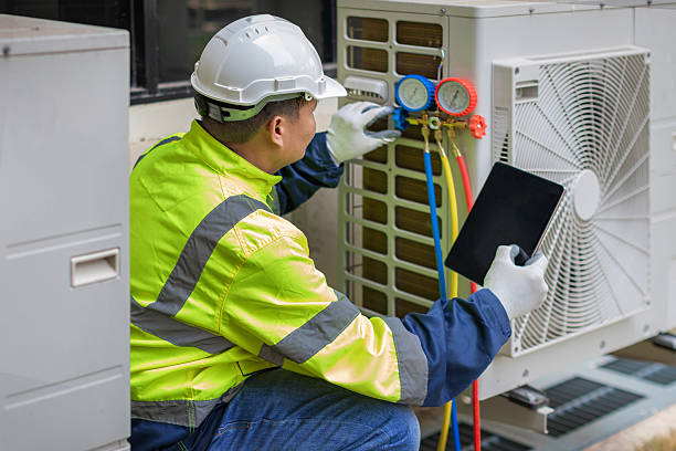 Professional Hvac technician working in Harmony, RI